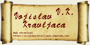 Vojislav Kravljača vizit kartica